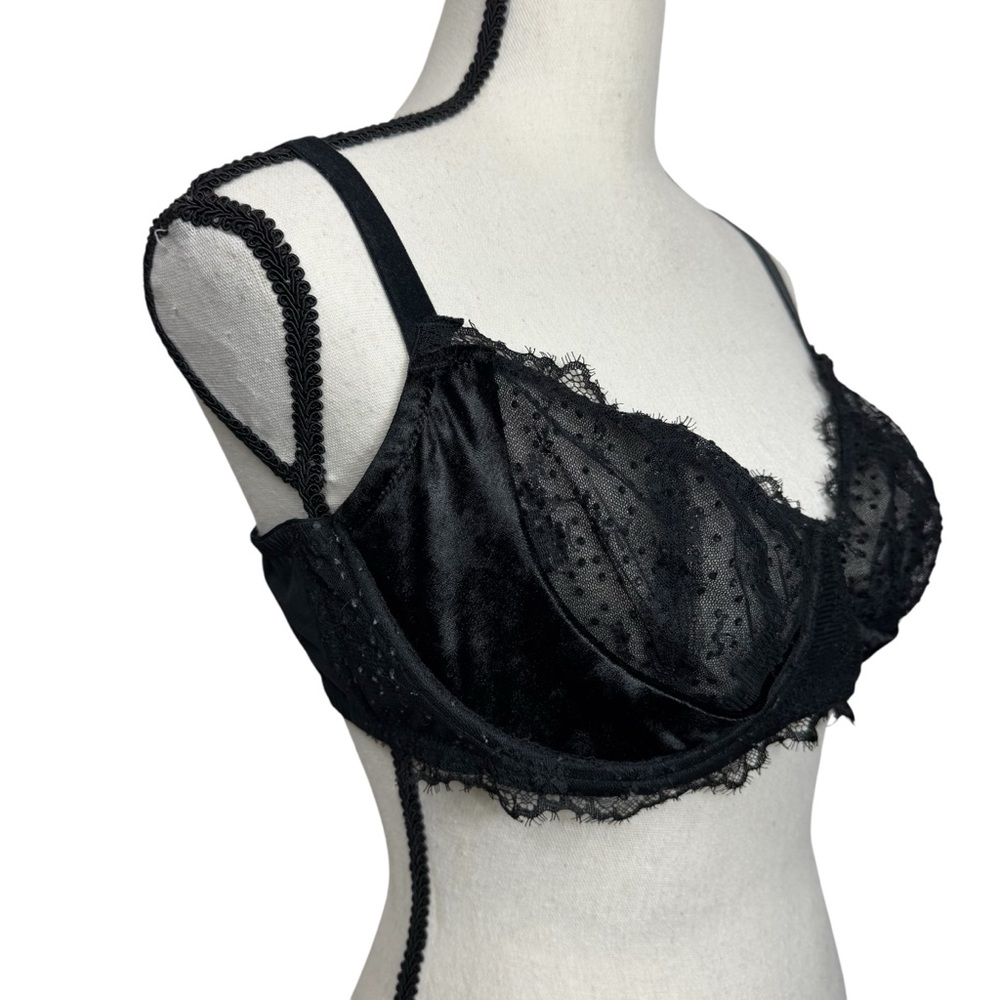 Victoria‎ Secret Dream Angels Push Up Without Paghing Black Lace Bra 36DD